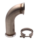 Maxbell 3" 90 Degree V-Band With Clamp Pipe Short Leg 6" leg Downpipe
