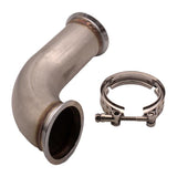Maxbell 3" 90 Degree V-Band With Clamp Pipe Short Leg 6" leg Downpipe