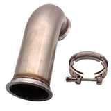 Maxbell 3" 90 Degree V-Band With Clamp Pipe Short Leg 6" leg Downpipe