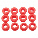 Maxbell 12pcs Racing Lower Control Arm Rear Camber Kit Replacement Bushings Red