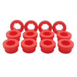 Maxbell 12pcs Racing Lower Control Arm Rear Camber Kit Replacement Bushings Red