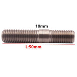 Maxbell 5 Pieces M10x1.25 50mm Turbo Stud Nut Kit For Mitsubishi DSM 1G EVO1~10