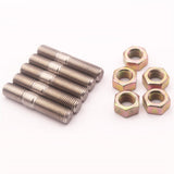 Maxbell 5 Pieces M10x1.25 50mm Turbo Stud Nut Kit For Mitsubishi DSM 1G EVO1~10