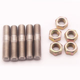 Maxbell 5 Pieces M10x1.25 50mm Turbo Stud Nut Kit For Mitsubishi DSM 1G EVO1~10