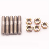 Maxbell 5 Pieces M10x1.25 50mm Turbo Stud Nut Kit For Mitsubishi DSM 1G EVO1~10