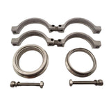 Maxbell V Band Clamp Set Kit with Screws Nuts and Seals Fit for TiAL 44mm Wastegate