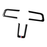 Maxbell Carbon Fiber Steering Wheel Trim Stickers for Ford Mustang 2015 2016 2017