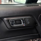 Maxbell Carbon Fiber Car Handle Door Bowl Trim Sticker for Ford Mustang 2015 2016 17