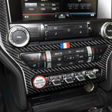 Maxbell Carbon Fiber Car Console AC CD Cover Trim Sticker for Ford Mustang 15 16 17