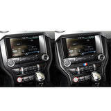 Maxbell Carbon Fiber Car Console AC CD Cover Trim Sticker for Ford Mustang 15 16 17