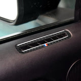 Maxbell Carbon Fiber Car Door Air Outlet Vent Trim Sticker for Ford Mustang 15 16 17