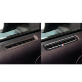 Maxbell Carbon Fiber Car Door Air Outlet Vent Trim Sticker for Ford Mustang 15 16 17
