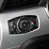Maxbell Carbon Fiber Headlight Switch Speaker Trim Sticker for Ford Mustang 15 16 17