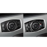 Maxbell Carbon Fiber Headlight Switch Speaker Trim Sticker for Ford Mustang 15 16 17
