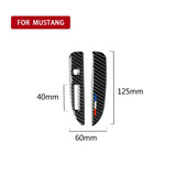 Maxbell Carbon Fiber Gearshift Strip Frame Trim Stickers for Ford Mustang 2015-2017