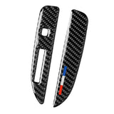Maxbell Carbon Fiber Gearshift Strip Frame Trim Stickers for Ford Mustang 2015-2017