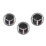 Maxbell Carbon Fiber Car Central Air Outlet Trim Sticker for Ford Mustang 15 16 17