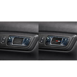 Maxbell Carbon Fiber Car Handle Door Bowl Inner Trim Sticker for Ford Mustang 15-17