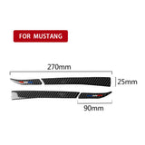 Maxbell Carbon Fiber Car Rearview Mirror Trim Sticker for Ford Mustang 2015 2016 17