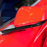 Maxbell Carbon Fiber Car Rearview Mirror Trim Sticker for Ford Mustang 2015 2016 17