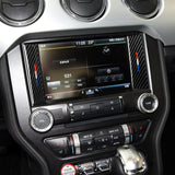 Maxbell Carbon Fiber Car Console Inner Cover Trim Sticker for Ford Mustang 15 16 17