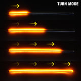 Maxbell 2x Flexible Tube LED Strips Daytime Turn Signal Lights 30cm White+Yellow