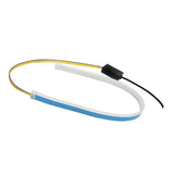 Maxbell 2xFlexible Tube LED Strips Daytime Turn Signal Lights 45cm Pink+Yellow