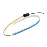 Maxbell 2xFlexible Tube LED Strips Daytime Turn Signal Lights 60cm Pink+Yellow