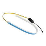 Maxbell 2xFlexible Tube LED Strips Daytime Turn Signal Lights 60cm Pink+Yellow