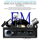 Max Maxb 12V Bluetooth Vintage Car Radio MP3 Player Stereo USB AUX Classic