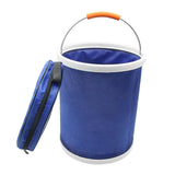 Maxbell 13L Canvas Portable Folding Bucket for Wash Car Fishing Equipment  Blue
