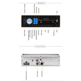 Max Maxb SWM 8013 Single 1DIN Car Stereo MP3 Player Head Unit Bluetooth USB2.0 AUX