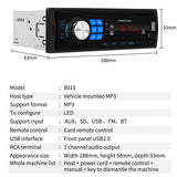 Max Maxb SWM 8013 Single 1DIN Car Stereo MP3 Player Head Unit Bluetooth USB2.0 AUX