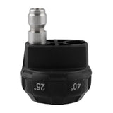 Maxbell PRESSURE WASHER NOZZLE 1/4" push fit quick connector 4 in 1 multi spray head