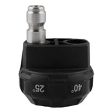 Maxbell PRESSURE WASHER NOZZLE 1/4" push fit quick connector 4 in 1 multi spray head