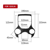 Maxbell Console Gear Shift Panel Cover Sticker For Alfa Romeo Giulia Stelvio Car