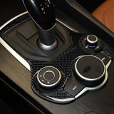 Maxbell Console Gear Shift Panel Cover Sticker For Alfa Romeo Giulia Stelvio Car