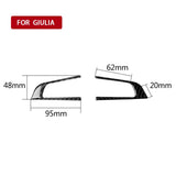 Maxbell Carbon Fiber Steering Wheel Cover Case Trim Sticker for Alfa Romeo Giulia