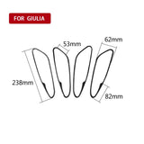 Maxbell Carbon Fiber Car Inner Door Handle Cover Trim Sticker for Alfa Romeo Giulia