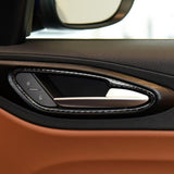 Maxbell Carbon Fiber Car Inner Door Handle Cover Trim Sticker for Alfa Romeo Giulia