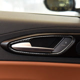 Maxbell Carbon Fiber Car Inner Door Handle Cover Trim Sticker for Alfa Romeo Giulia