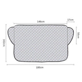 Max Maxb Car Windshield Cover Sun Shade Protector Winter Anti Snow Rain Frost 71x40"