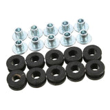 Maxbell 10x Motorcycle Rubber Grommets Bolt Pressure Relief Cushion Kit For Fairings