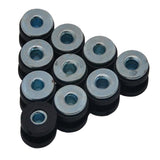 Maxbell 10x Motorcycle Rubber Grommets Bolt Pressure Relief Cushion Kit For Fairings