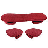 Maxbell 1x Car Seat Winter Anti Slip Cushion Soft Breathable Seat Cover Supplies Red