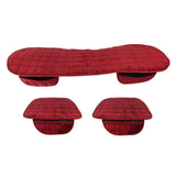 Maxbell 1x Car Seat Winter Anti Slip Cushion Soft Breathable Seat Cover Supplies Red