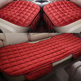 Maxbell 1x Car Seat Winter Anti Slip Cushion Soft Breathable Seat Cover Supplies Red