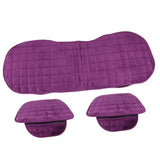 Maxbell 1x Car Seat Winter Anti Slip Cushion Soft Breathable Seat Cover Supplies Purple