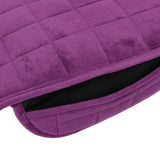 Maxbell 1x Car Seat Winter Anti Slip Cushion Soft Breathable Seat Cover Supplies Purple