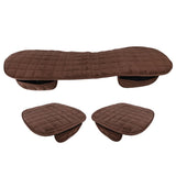 Maxbell 1x Car Seat Winter Anti Slip Cushion Soft Breathable Seat Cover Supplies Brown